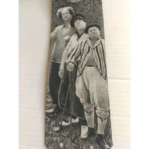 The Three Stooges Novelty  Vintage 1995 Ralph‎ Marlin Golfing 58" Tie